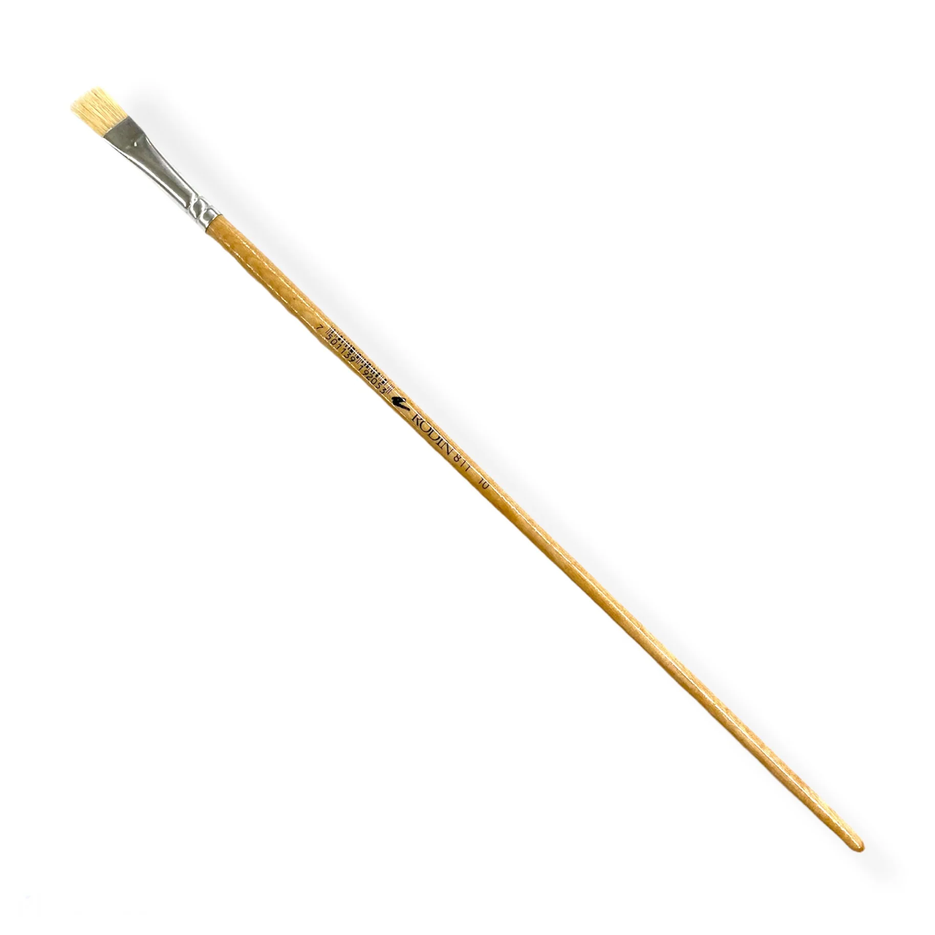 Pincel p/Oleo 811 Plano pelo Cerda #10 Natural Largo Rodin® 811-10 [Pieza]