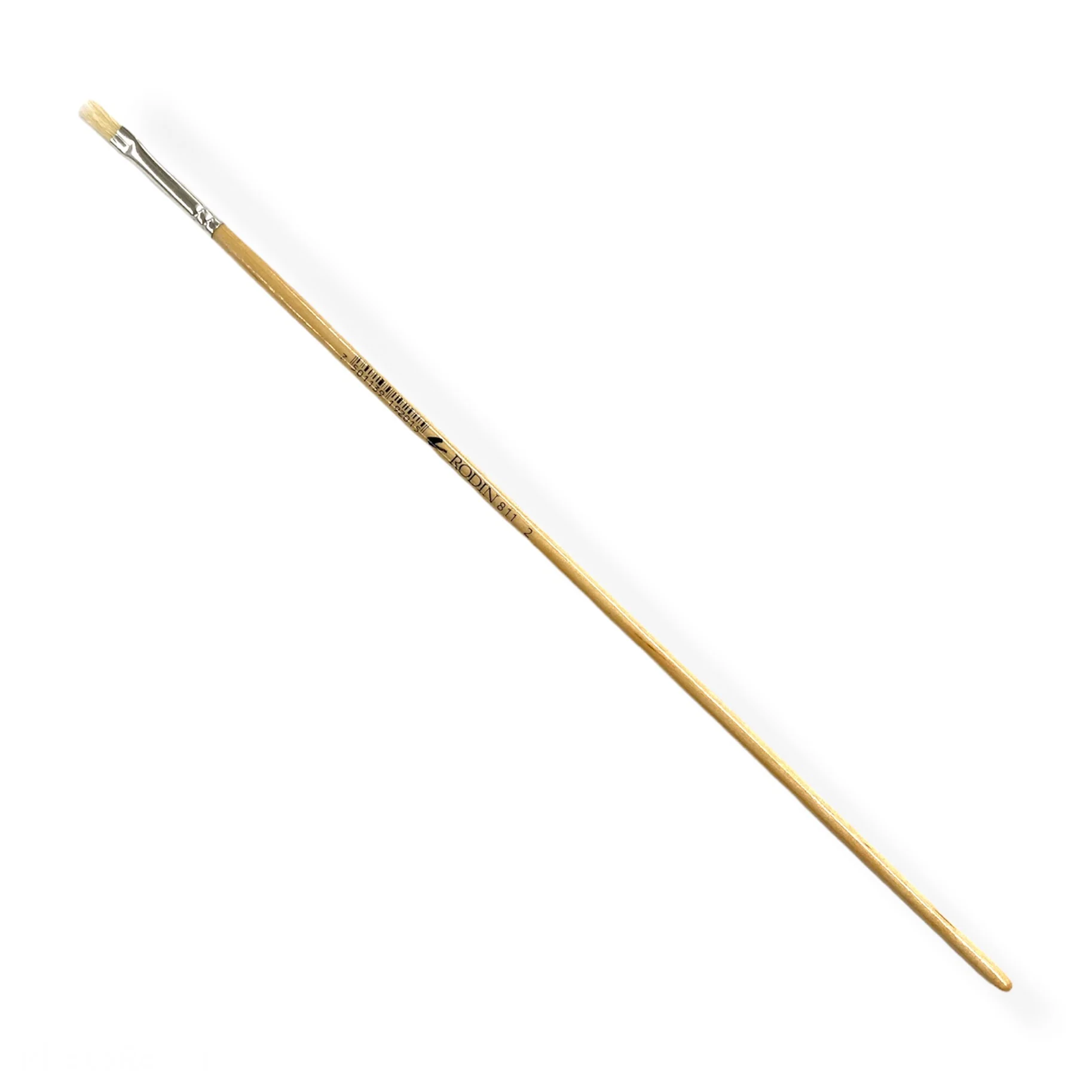 Pincel p/Oleo 811 Plano pelo Cerda #2 Natural Largo Rodin® 811-2 [Pieza]