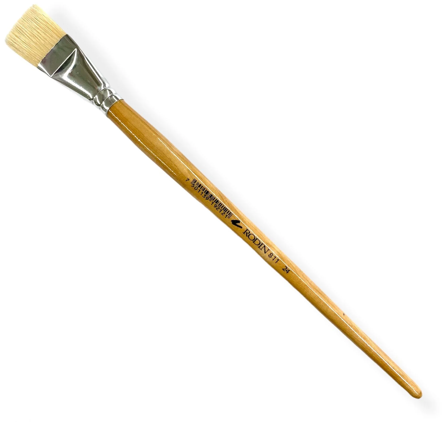 Pincel p/Oleo 811 Plano pelo Cerda #24 Natural Largo Rodin® 811-24 [Pieza]