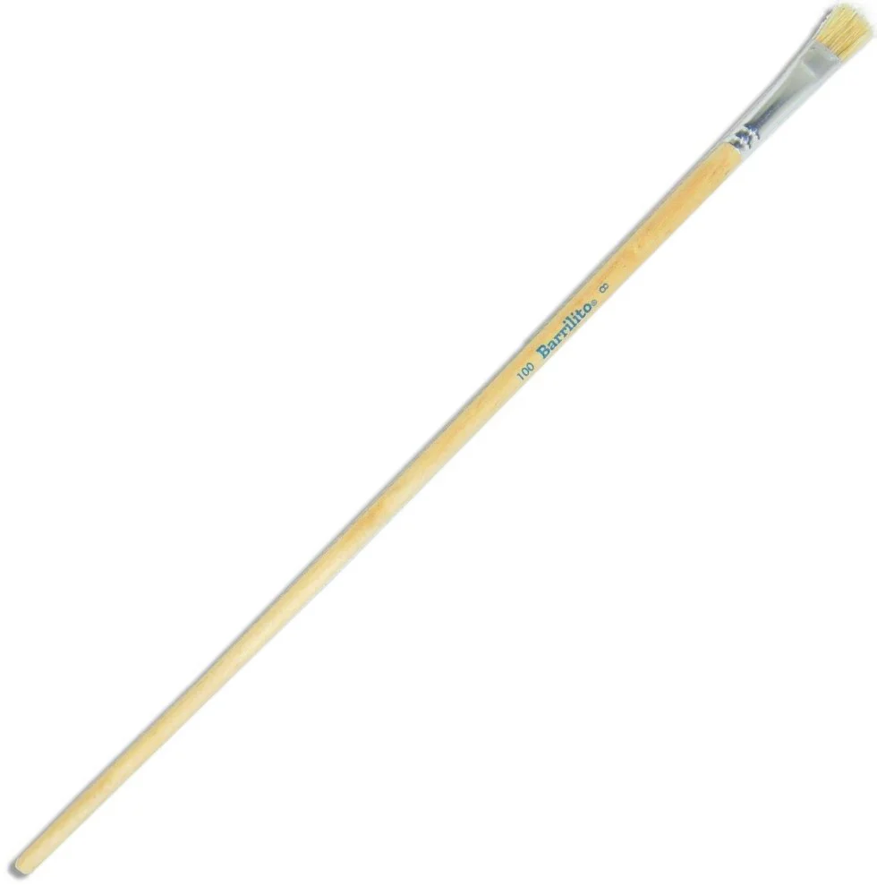 Pincel p/Oleo  Madera 100 Plano pelo de Cerdo Barrilito® [Pieza] - Image 4