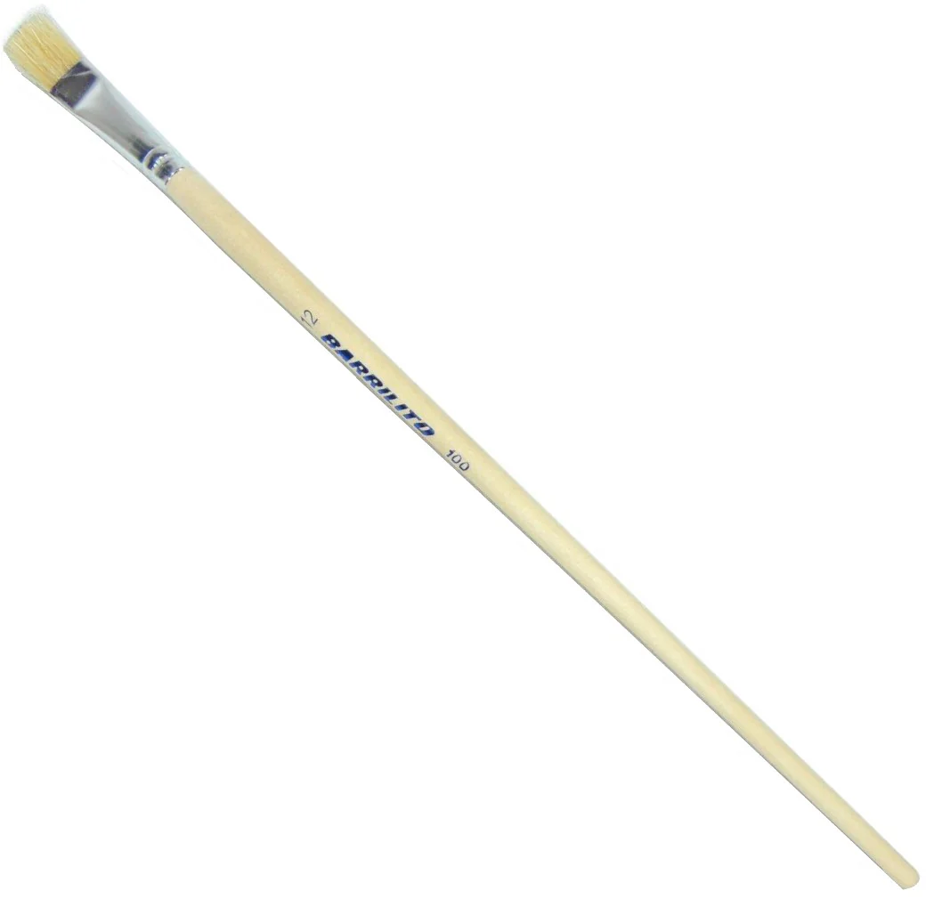 Pincel p/Oleo  Madera 100 Plano pelo de Cerdo Barrilito® [Pieza] - Image 6