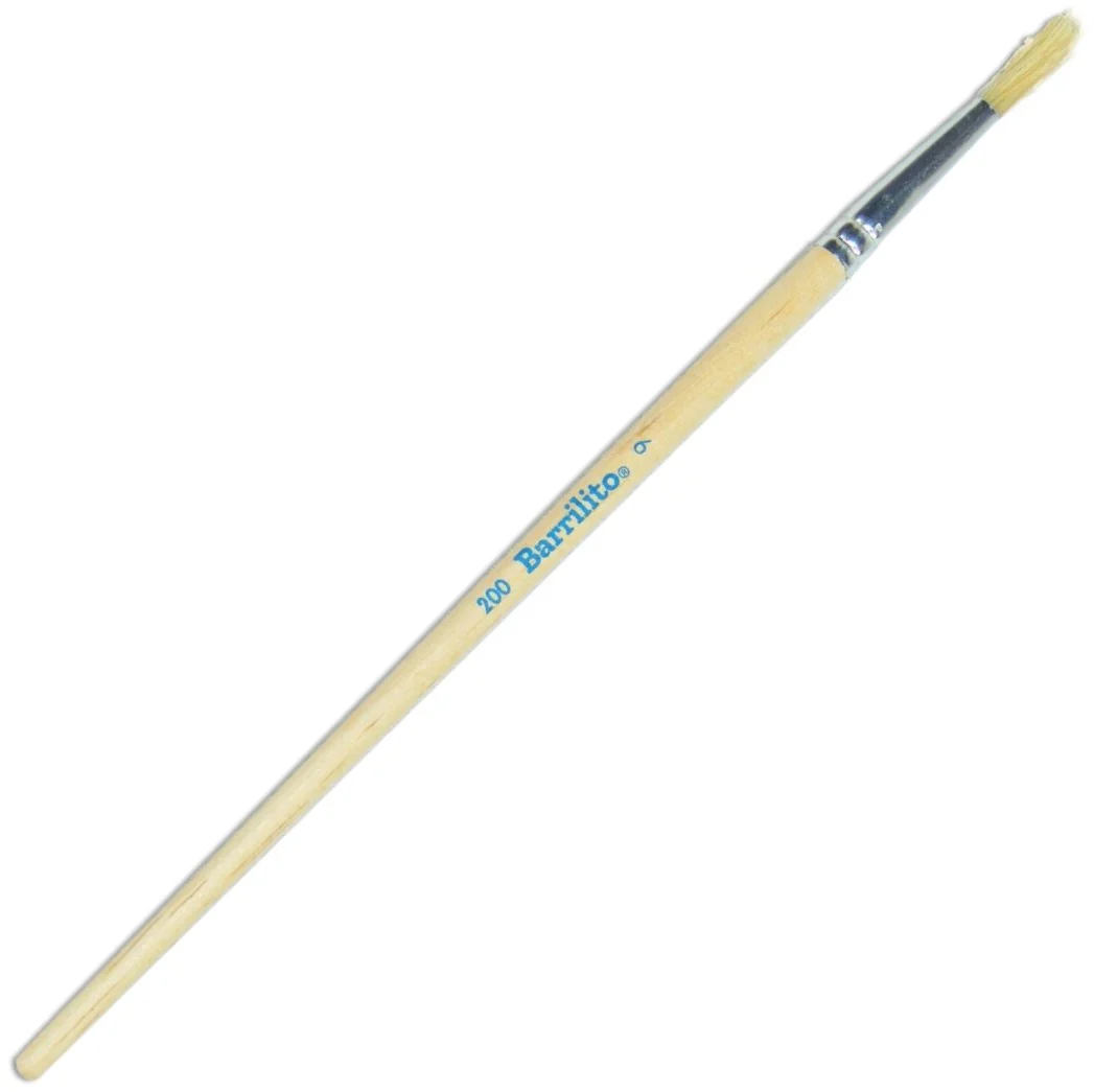 Pincel p/Oleo  Madera 200 Redondo pelo de Cerdo Barrilito® [Pieza] - Image 2