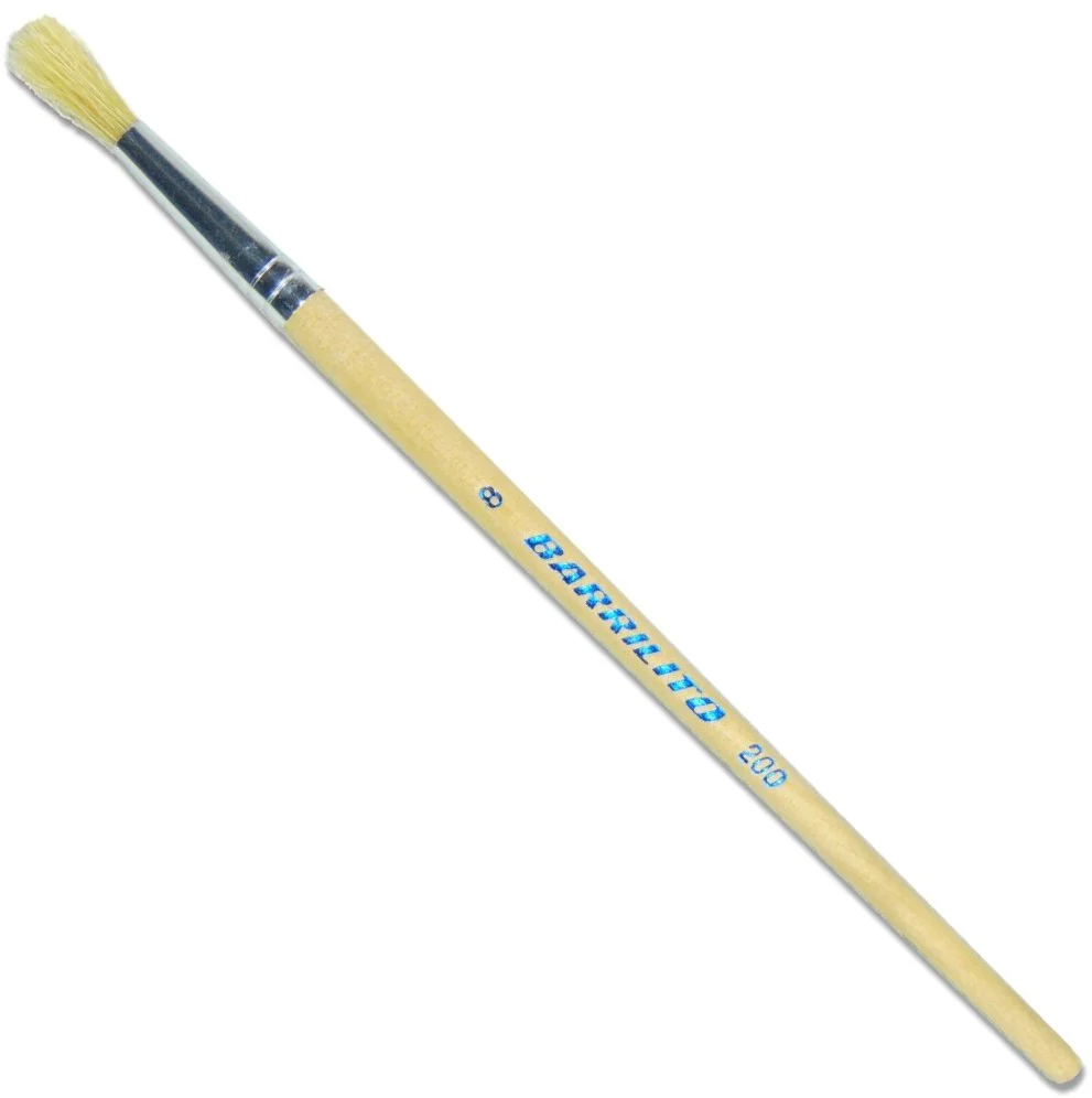 Pincel p/Oleo  Madera 200 Redondo pelo de Cerdo Barrilito® [Pieza] - Image 3
