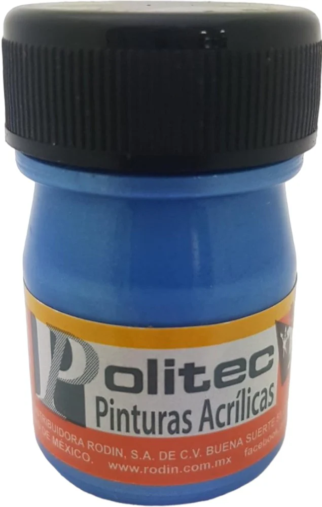 Pintura Acrílica Línea500 #513 Metálico 20ml Azul Metálico Politec® [Pieza]
