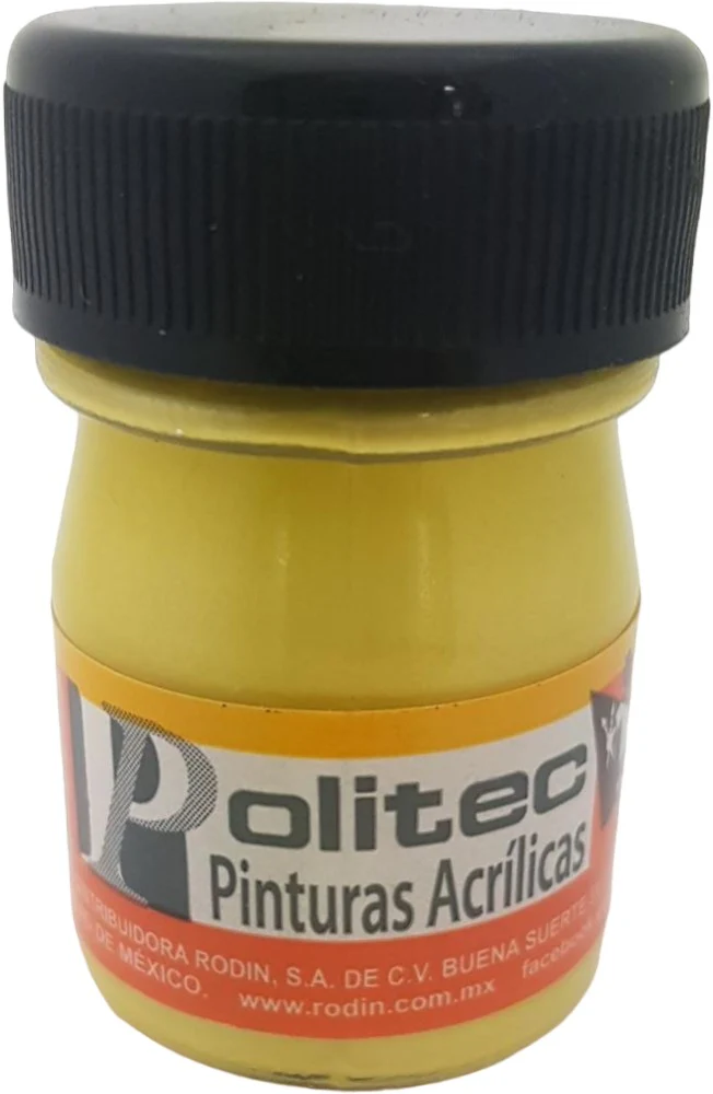 Pintura Acrílica Línea500 #518 Metálico 20ml Amarillo Metáli Politec® [Pieza]