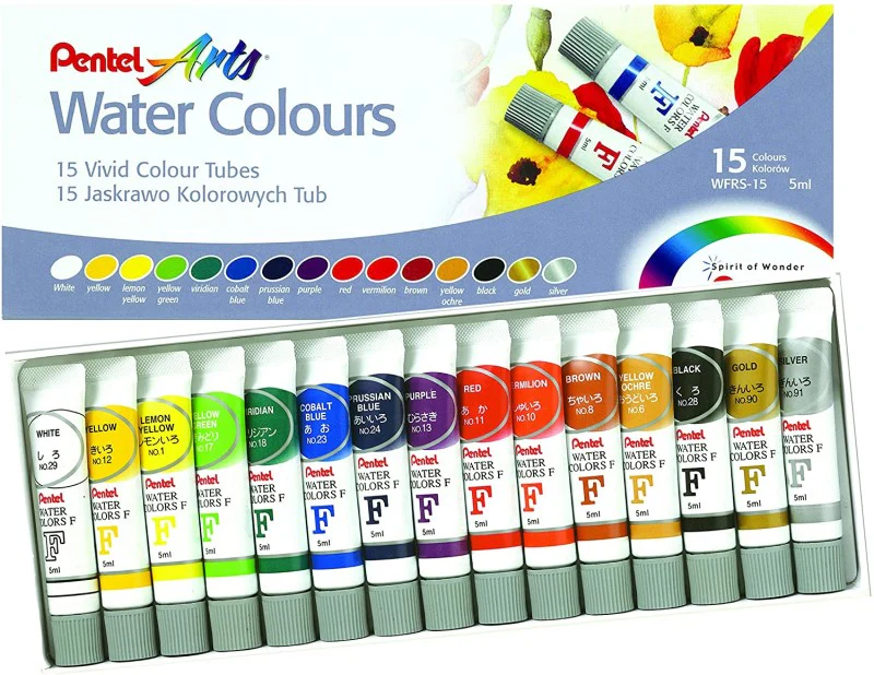 Pintura Acuarela  Colores Tubos 5ml Arts Water Colours Pentel® [Caja] - Image 3