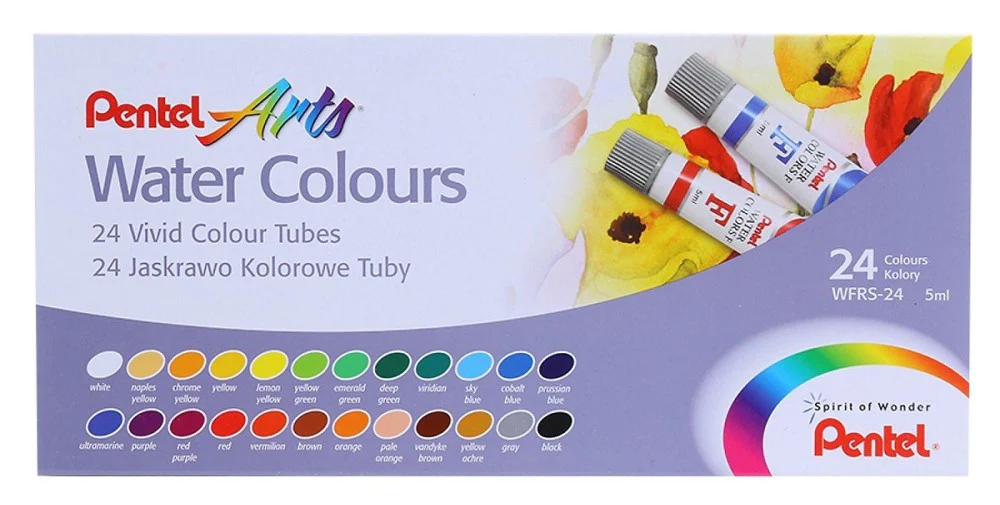 Pintura Acuarela  Colores Tubos 5ml Arts Water Colours Pentel® [Caja] - Image 8
