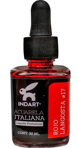 Pintura Acuarela Liquida  30ml 005 091 023 002 059 014 006 025 018 041 007 001 032 003 017 088 004 011 029 030 033 010 Italiana Vidrio INDART® [Frasco] - Image 15