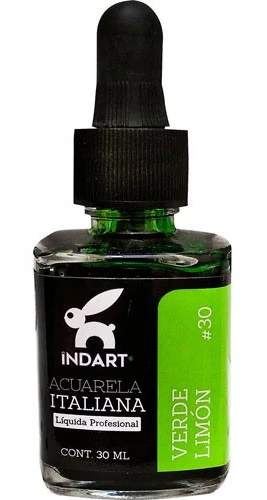Pintura Acuarela Liquida  30ml 005 091 023 002 059 014 006 025 018 041 007 001 032 003 017 088 004 011 029 030 033 010 Italiana Vidrio INDART® [Frasco] - Image 20
