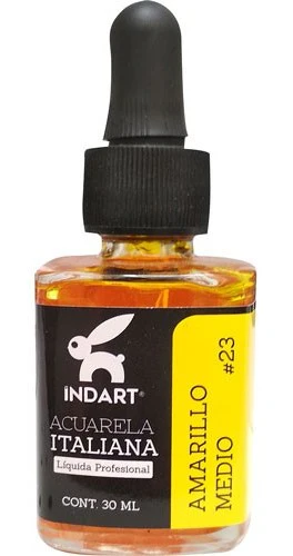 Pintura Acuarela Liquida  30ml 005 091 023 002 059 014 006 025 018 041 007 001 032 003 017 088 004 011 029 030 033 010 Italiana Vidrio INDART® [Frasco] - Image 3