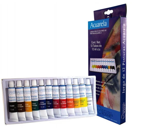 Pintura Acuarela Rodart Rodart Acuarela c/12 Colores RODART® [Conjunto]