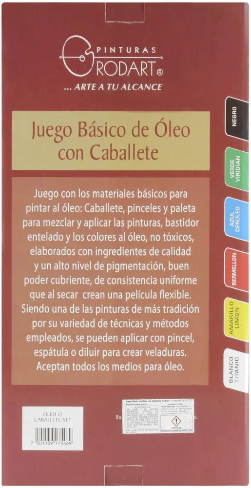 Pintura al Óleo Estuche Juego Básico c/Caballete 469 RODART® [Pieza] - Image 3