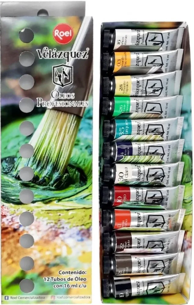 Pintura Oleo Velázquez  16ml  Set Roel® [Paquete] - Image 2