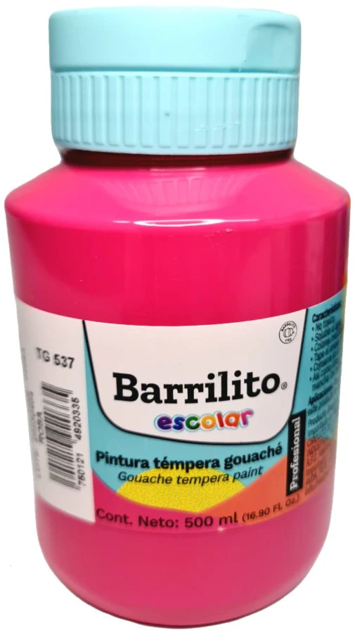 Pintura Témpera Gouaché  500ml Barrilito® [Contenedor plástico] - Image 10