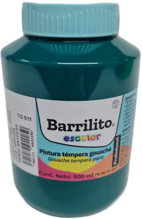Pintura Témpera Gouaché  500ml Barrilito® [Contenedor plástico] - Image 11