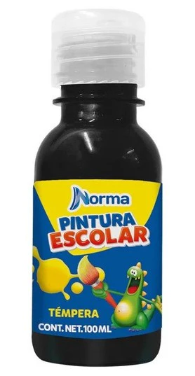 Pintura Témpera Norma Escolar Metalizada c/6 Fluorescente Norma® [Pieza] - Image 3