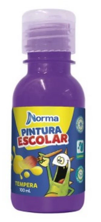 Pintura Témpera Norma Escolar Metalizada c/6 Fluorescente Norma® [Pieza] - Image 4