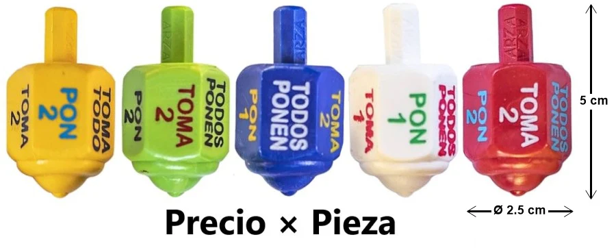 Pirinola Colores 5×Ø 2.5 cm ARZA® [Pieza] - Image 3