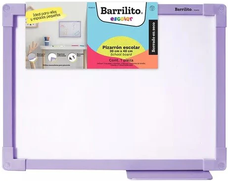 Pizarrón Blanco Escolar  30×40cm Barrilito® [Pieza] - Image 5