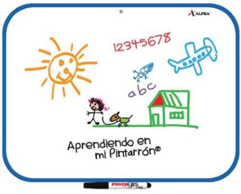 Pizarrón Blanco Escolar Iglú Marco Vinil 30×40cm Alfra® 2014 [Pieza]