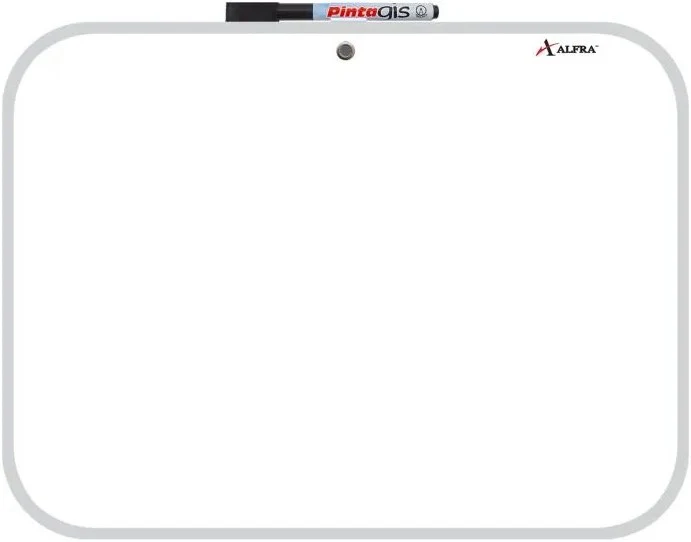 Pizarrón Blanco Escolar Iglú Mini Marco Vinil 20×30cm Alfra® 4525 [Pieza]