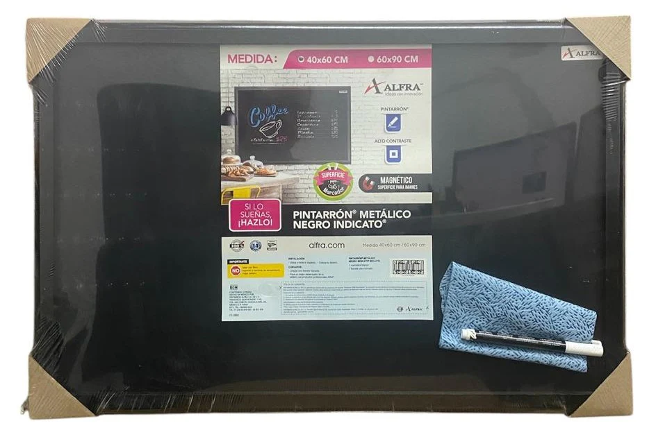 Pizarrón Negro Metálico 4940 40×60cm Alfra® 2038 [Pieza]