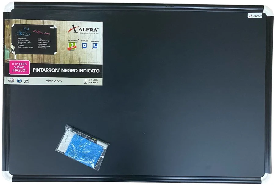 Pizarrón Negro Metálico 4941 60×90cm Alfra® 2039 [Pieza]