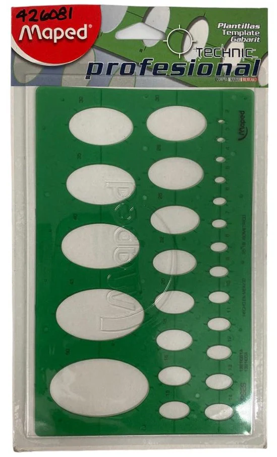 Plantilla 1321 #04 Elipses 30mm Maped® 1321I004 [Pieza]