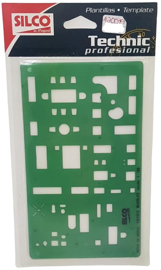 Plantilla 1321 #12 Muebles Esc.1:100 Silco® 1321I012 [Pieza]