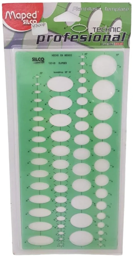 Plantilla 1321 #26 Elipses Combinada Silco® 1321I026 [Pieza]