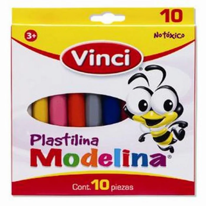 Plastilina Barra Barritas Colores Caja c/10 Vinci® 2358 [Caja]