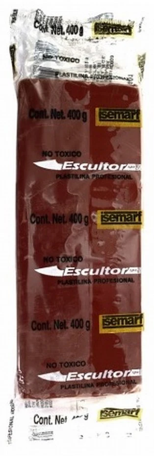 Plastilina Marqueta p/Escultor Terracota 400g Isemart® [Pieza]