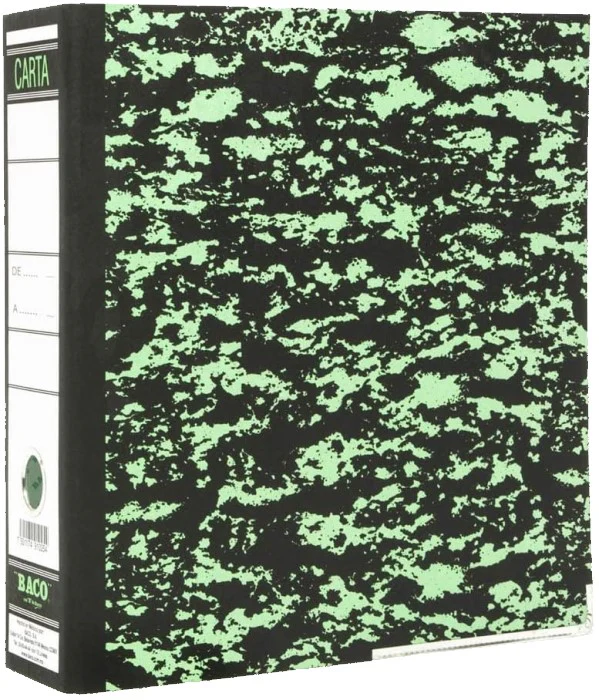 Registrador 2 argollas 2" Verde Carta Baco® CP021 [Pieza]