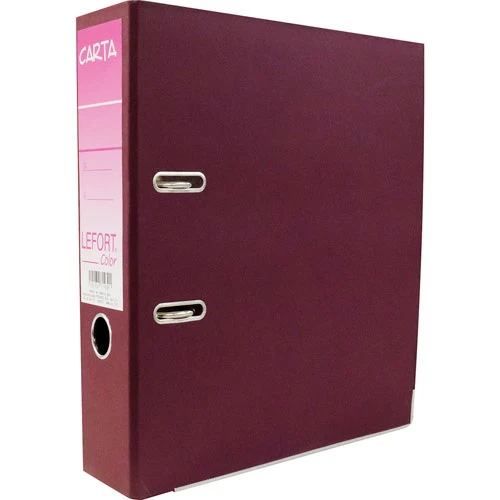 Registrador 2 argollas Color 2" Vino Carta Lefort® A-1430 [Pieza]