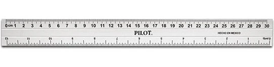 Regla Aluminio Secretaria 30cm Fifa® Pilot® RAS-30 [Pieza]