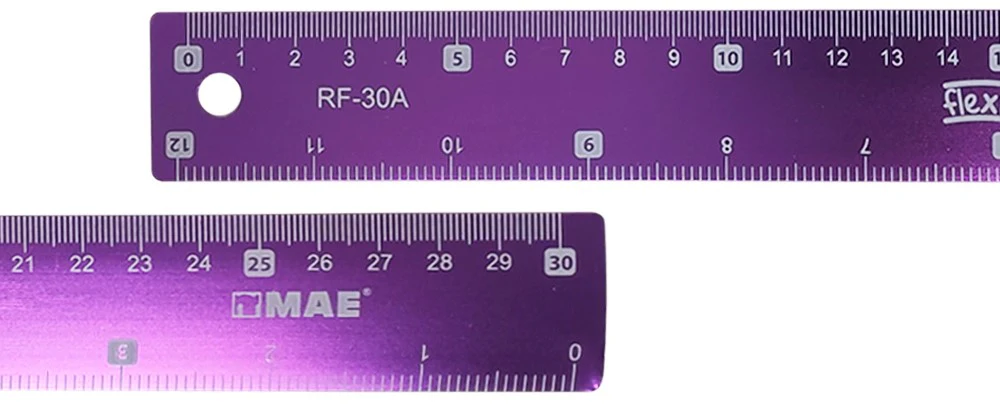 Regla Metálica 30cm Colores MAE® RF-30A [Pieza] - Image 3