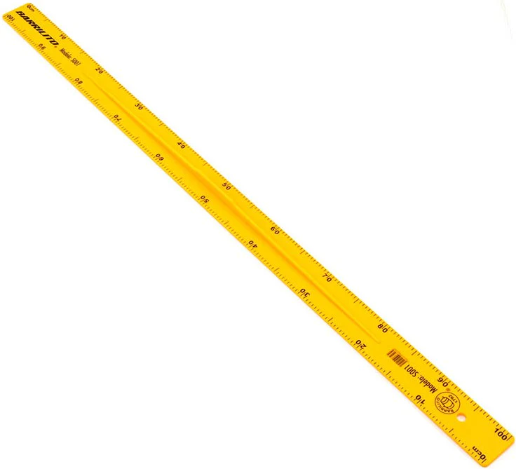 Regla Plástico 100cm Barrilito® S001 [Pieza]