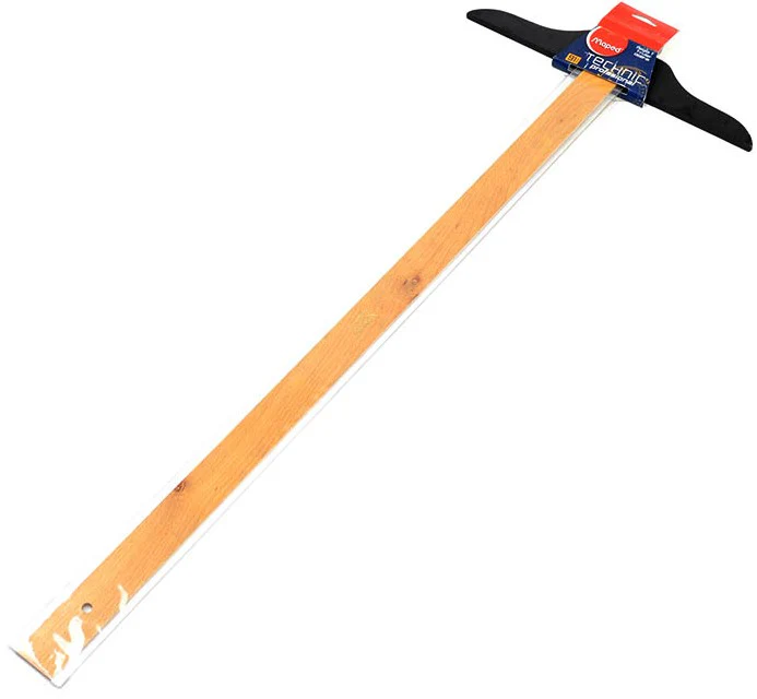 Regla "T" Profesional #1302 Fija Madera-Acrilic 100cm sin Graduar sin bisel Maped® [Pieza] - Image 2