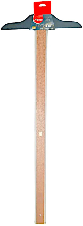 Regla "T" Profesional #1302 Fija Madera-Acrilic 100cm sin Graduar sin bisel Maped® [Pieza] - Image 3