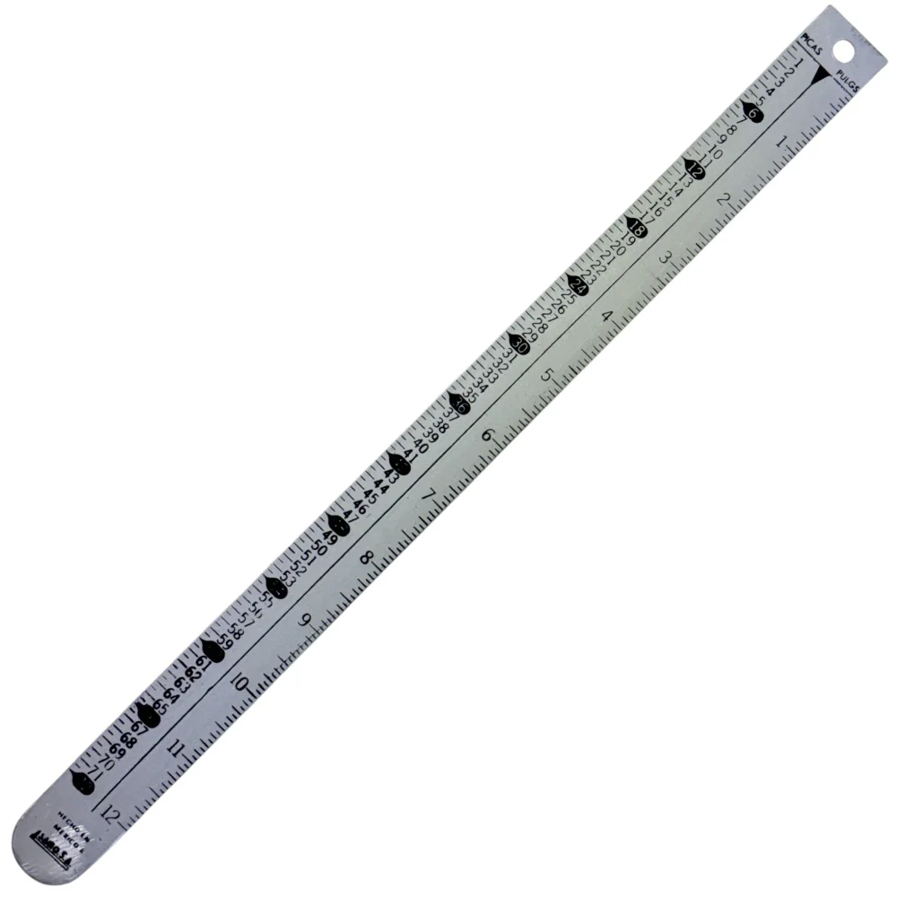 Regla Tipómetro 32cm Aluminio Sago® [Pieza] - Image 2