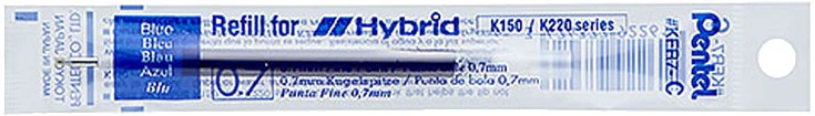 Repuesto p/Bolígrafo Tinta Gel p/K150 y K220 0.7mm Azul Pentel® KFR7-C [Pieza] - Image 2