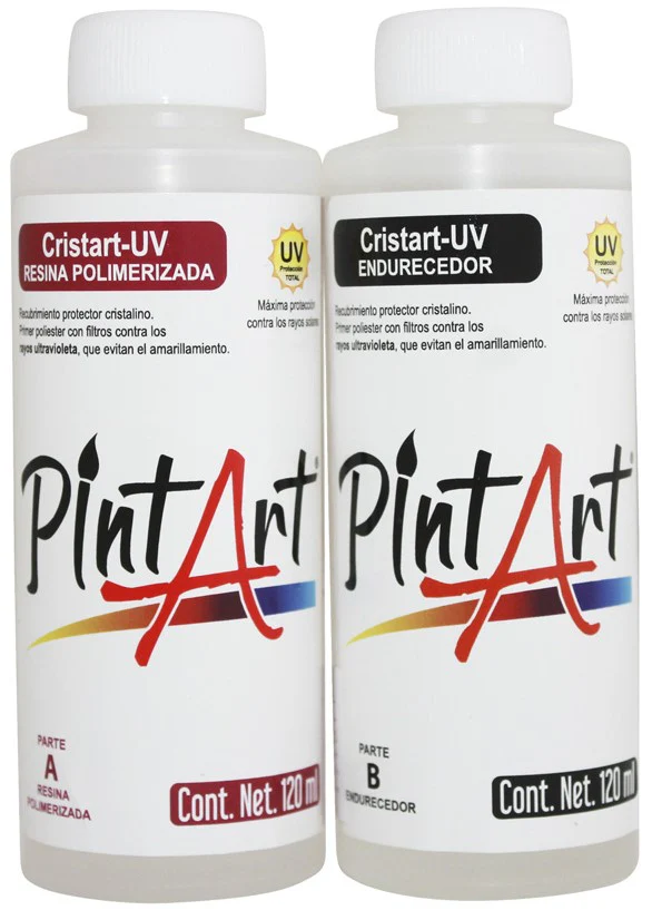 Resina Epóxica  (A+B) CristArt-UV Protección PintArt® [Conjunto]
