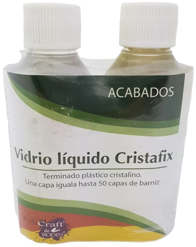 Resina Vidrio Líquido Cristafix 230ml Plástico 2 Piezas Rodin® 230 [Pieza]