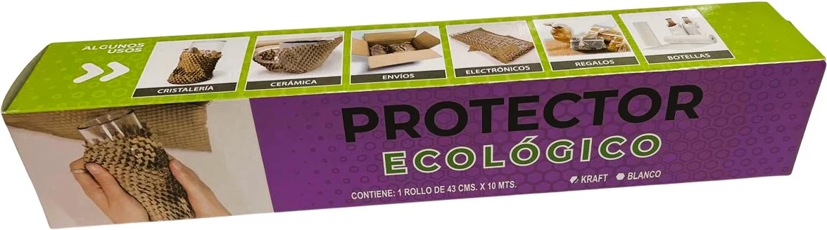 Rollo Papel para Empaque Tipo Malla Panal Kraft 43cm×10m TecnoEmbalajes® [Pieza] - Image 3