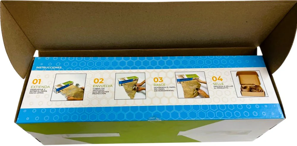 Rollo Papel para Empaque Tipo Panal c/dispensador Kraft 43cm×30m TecnoEmbalajes® [Pieza] - Image 3