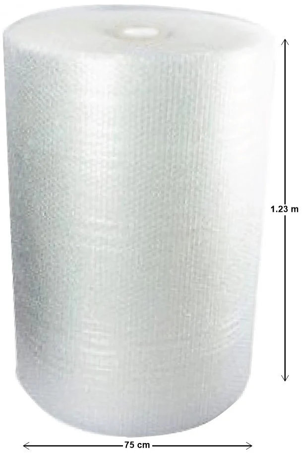 Rollo Plástico Burbuja Burbuja Chica 3/16"altura Ø 3/8" 1.23×123m C-pack® CH [Rollo]