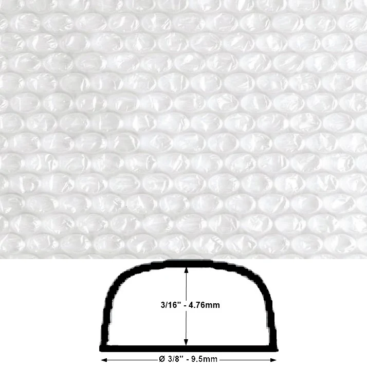 Rollo Plástico Burbuja Burbuja Chica 3/16"altura Ø 3/8" 1.23×123m C-pack® CH [Rollo] - Image 2
