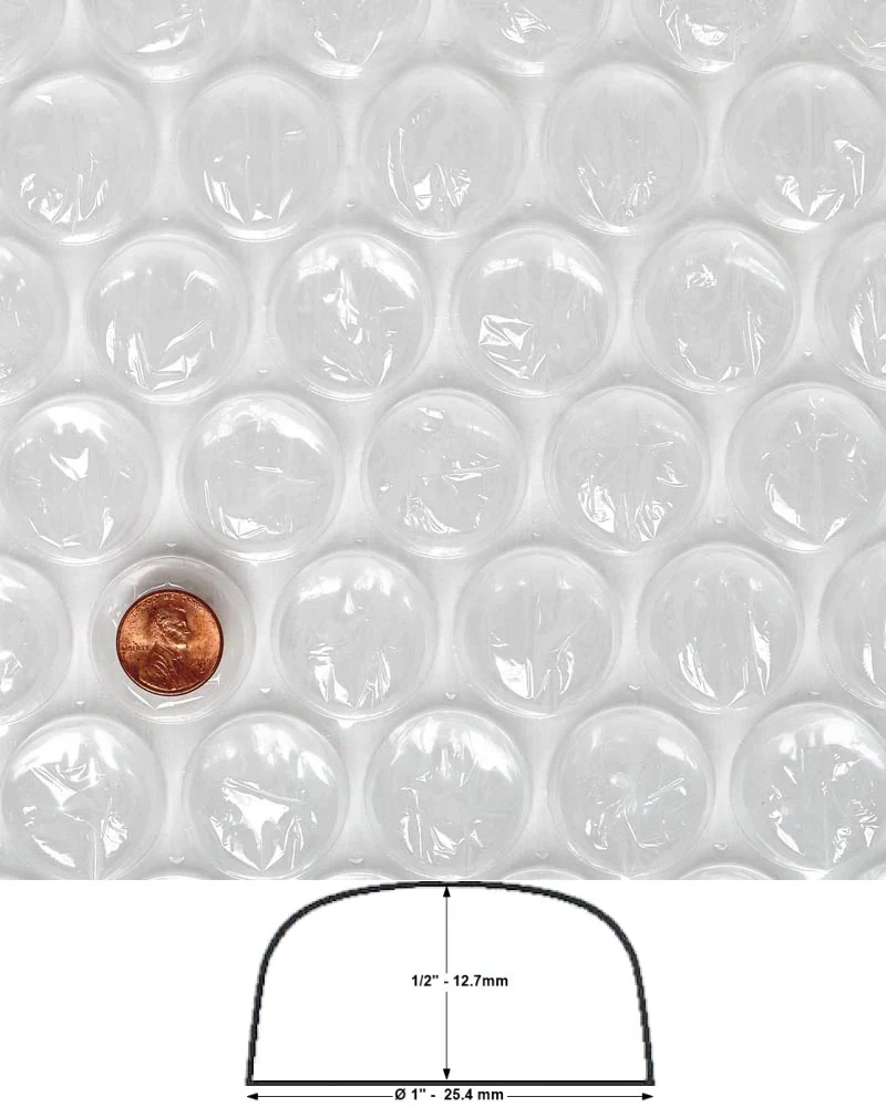 Rollo Plástico Burbuja Burbuja Grande 1/2"altura Ø 1" 1.23×61.5m C-pack® GR [Rollo] - Image 2