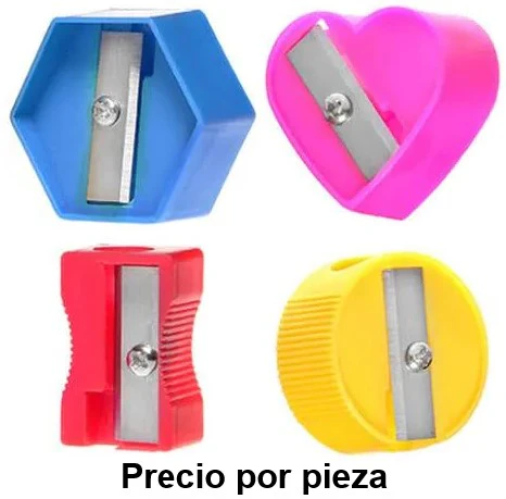 Sacapuntas de Plástico Figuras Colores Barrilito® SPTMX [Pieza]