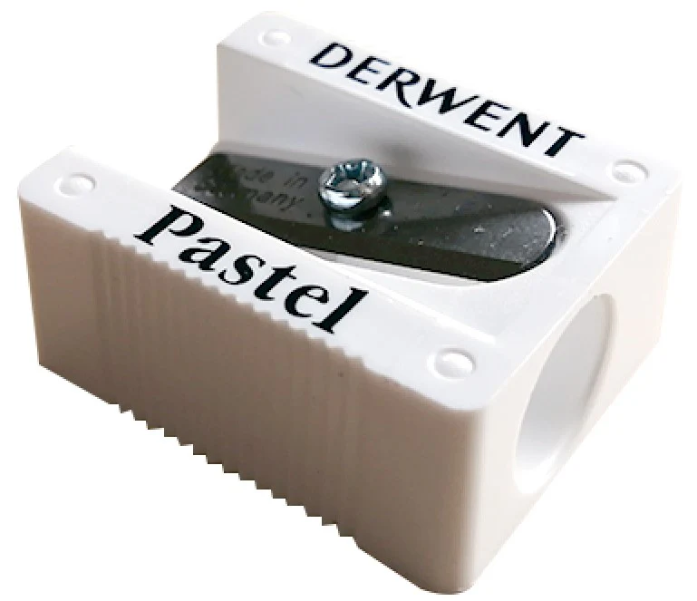 Sacapuntas de Plástico p/Lápiz Pastel Blanco Derwent® 0700234 [Pieza]
